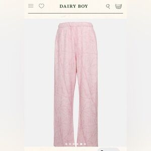 NWT Dairy Boy Straight Leg Sweatpants- Bubblegum Pink